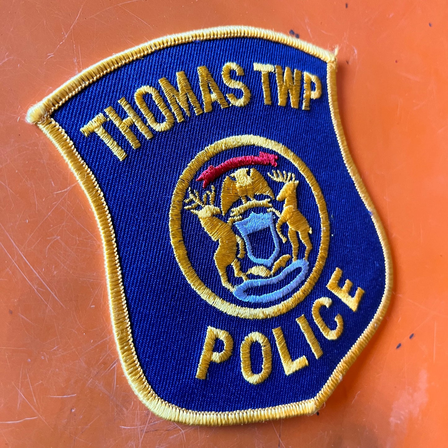 【USA vintage】THOMAS TWP POLICE ワッペン