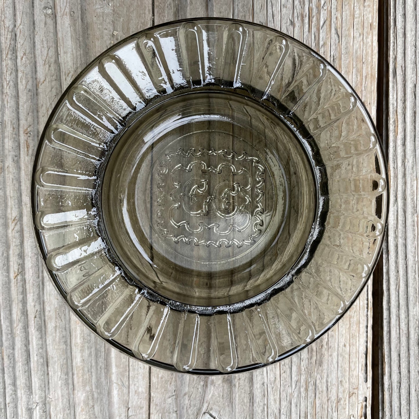 【USA vintage】灰皿　クリアガラス　