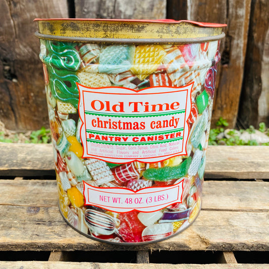 【USA vintage】Old Time クリスマスキャンディ TIN缶