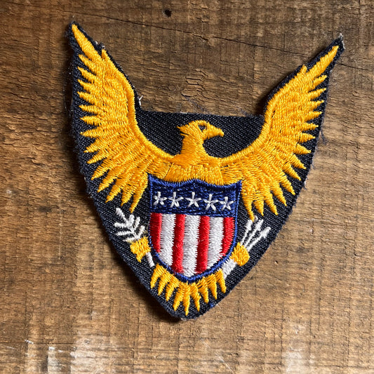 【USA vintage】ワッペン　Bald Eagle" Military Emblem