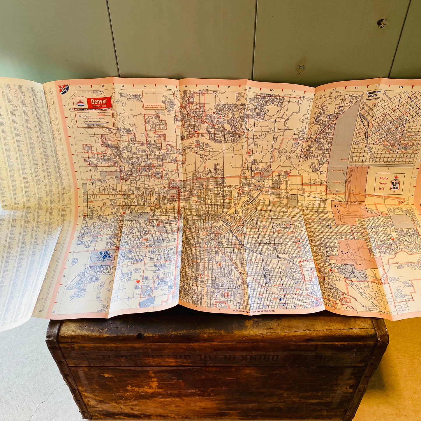 【1965 USA vintage】road map 地図 ロードマップ②