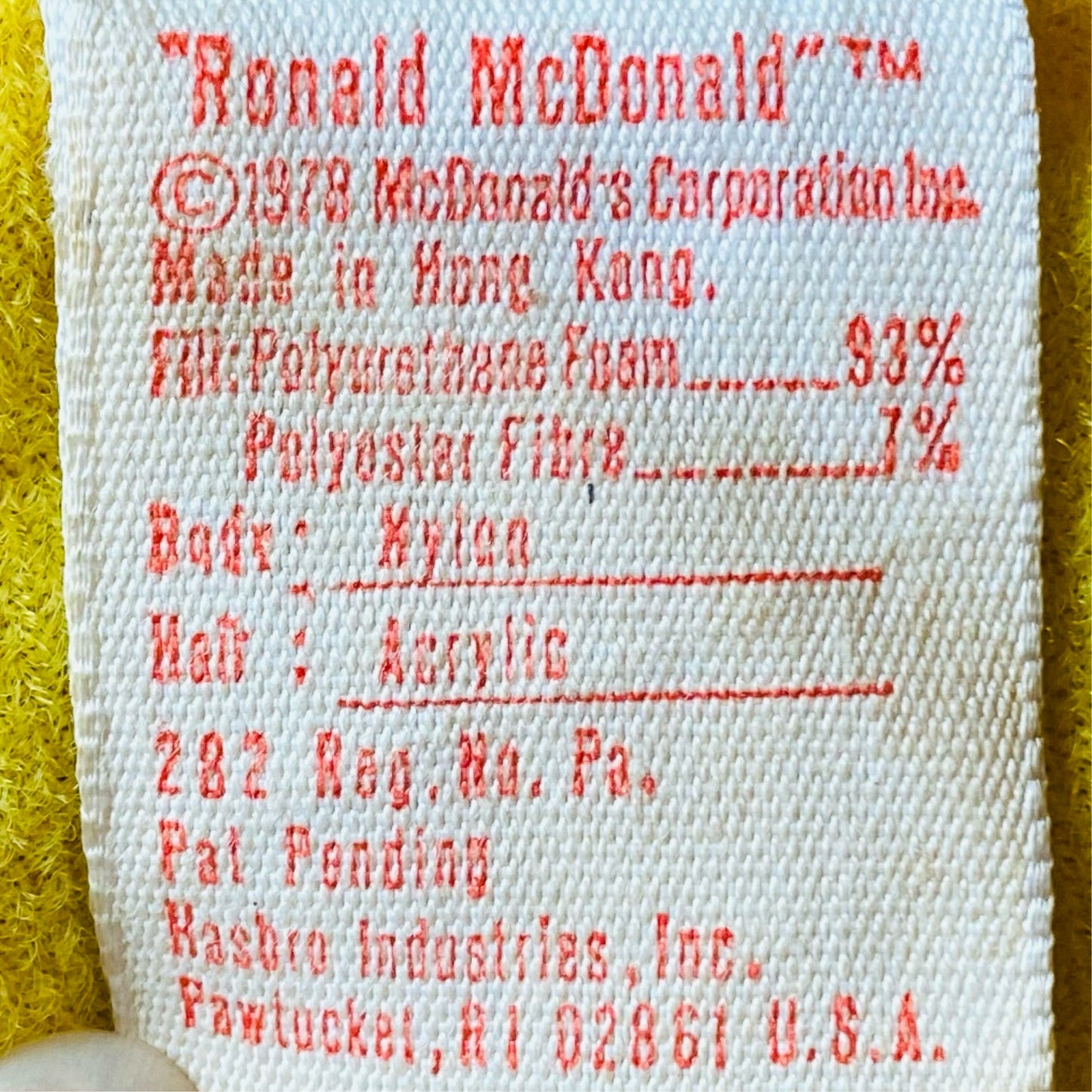 【1978 USA vintage】McDonald doll
