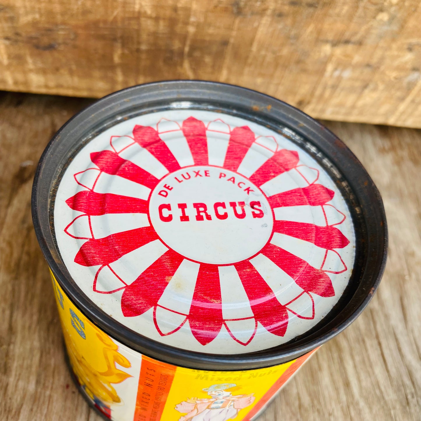 【1950s USA vintage】CIRCUS TIN缶