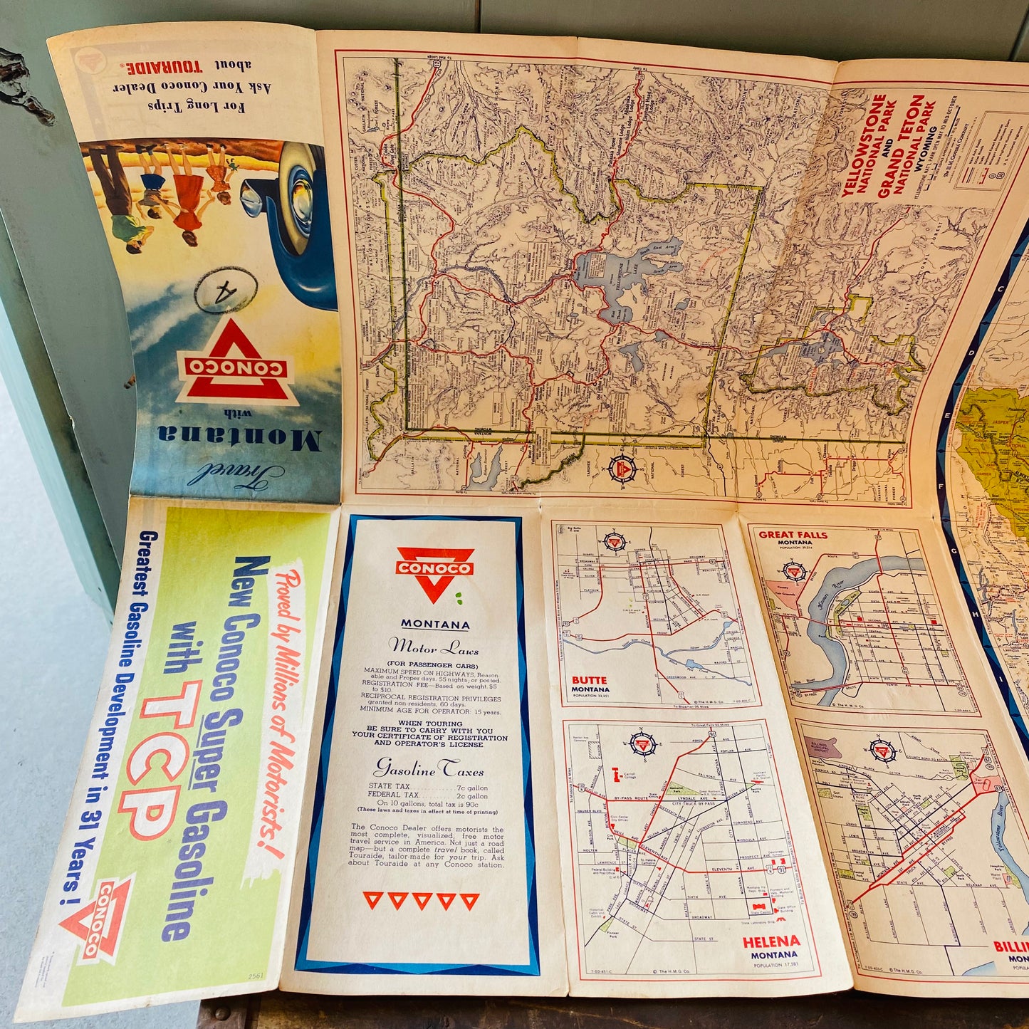 【USA vintage】road map 地図 ロードマップ①