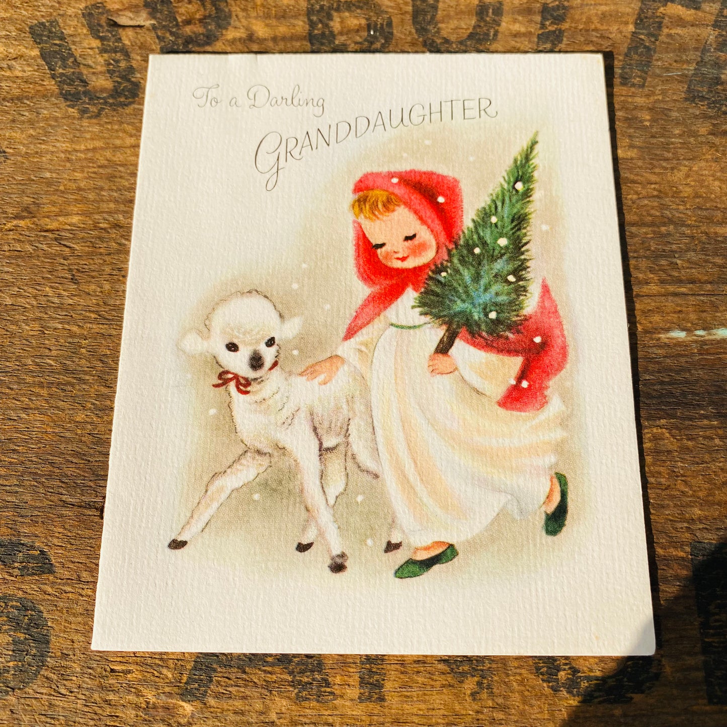【USA vintage】クリスマス メッセージカード⑤