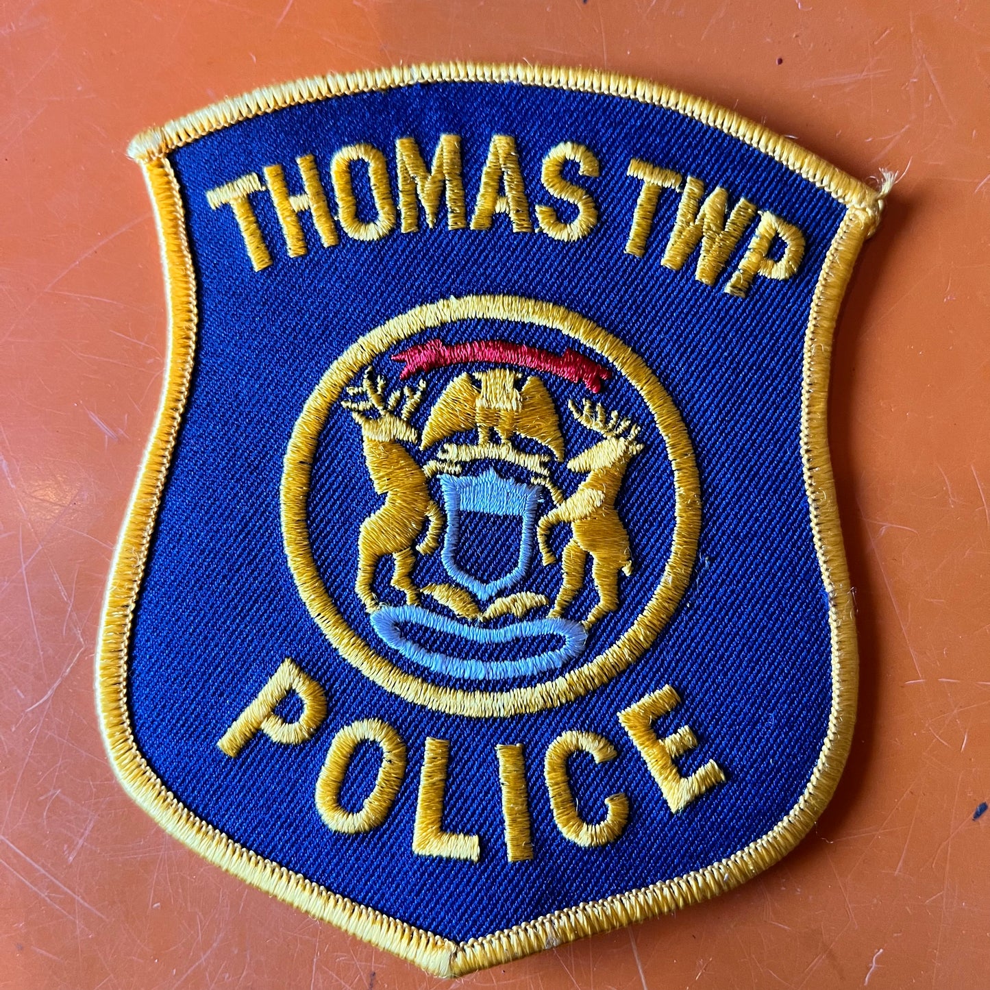 【USA vintage】THOMAS TWP POLICE ワッペン