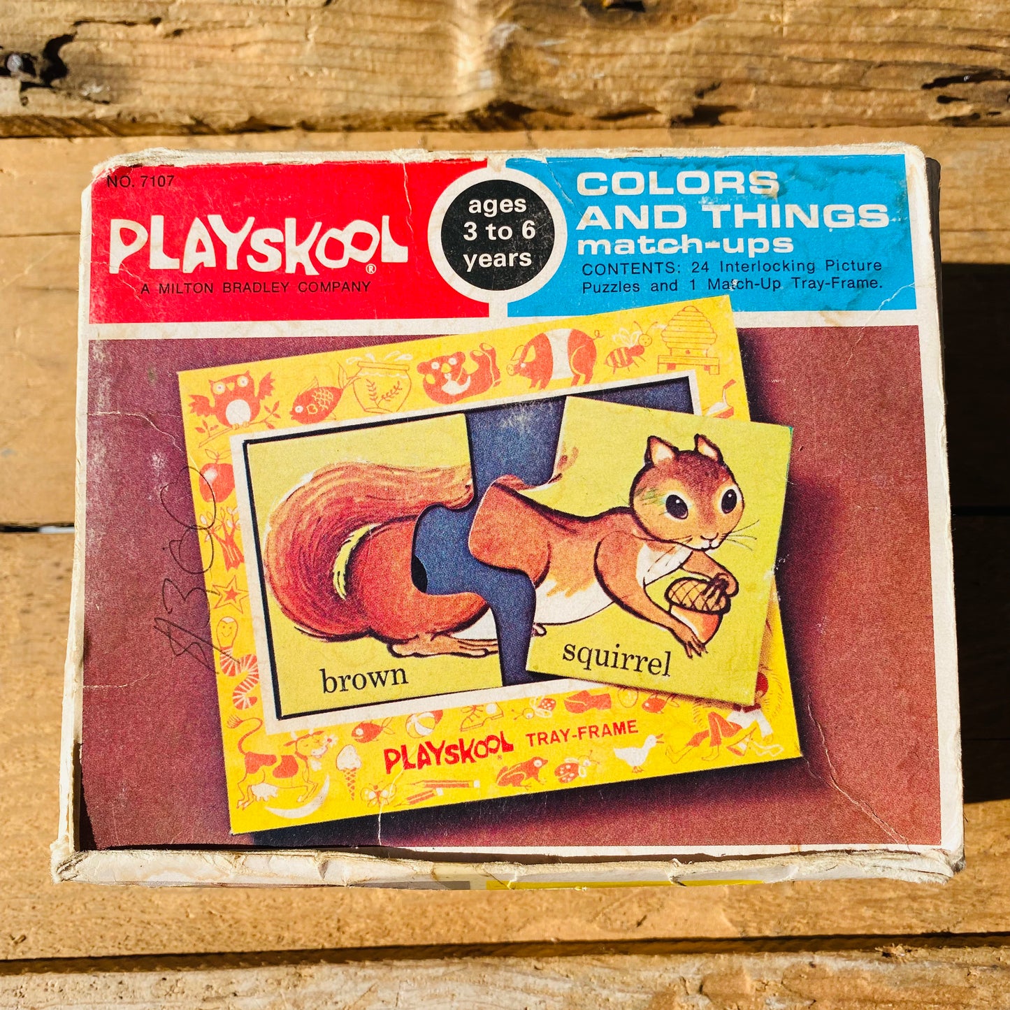 【1972 USA vintage】PLAYSKOOL パズル 知育玩具