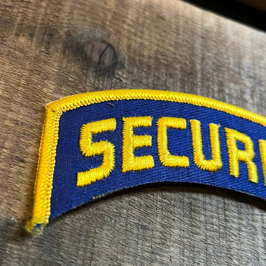 【USA vintage】ワッペン　SECURITY